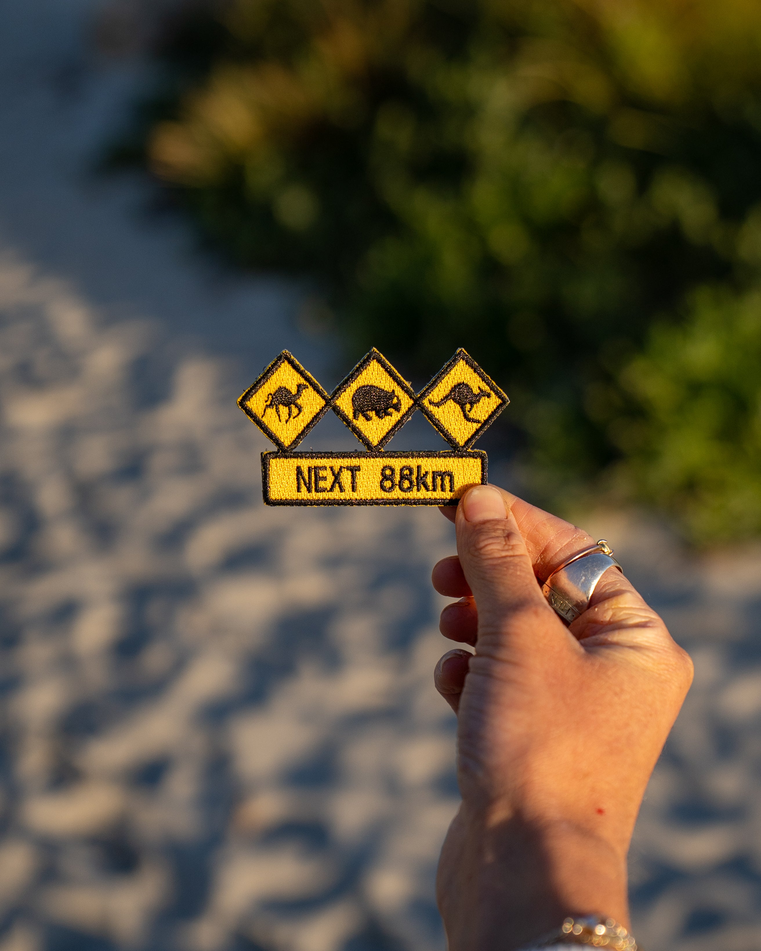 Nullarbor Warning Sign Patch