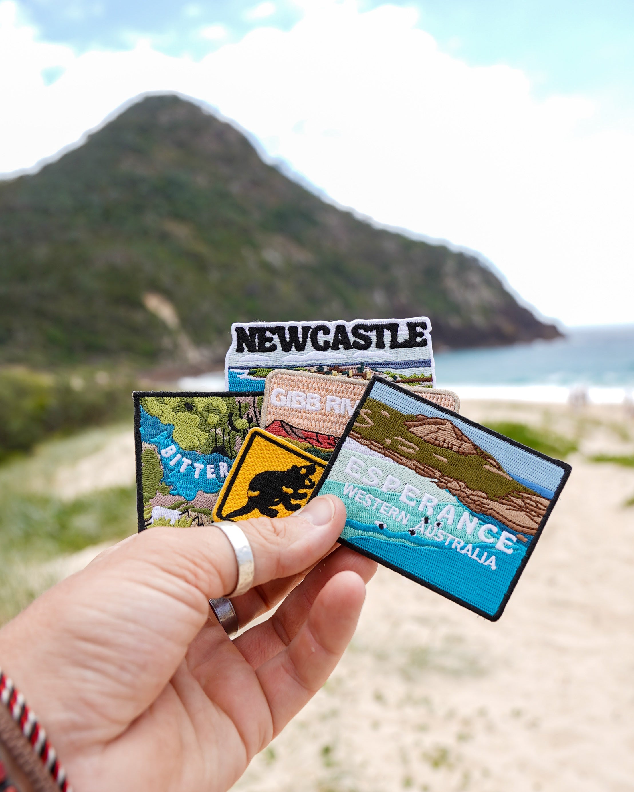 Tassie Devil Warning Sign Patch