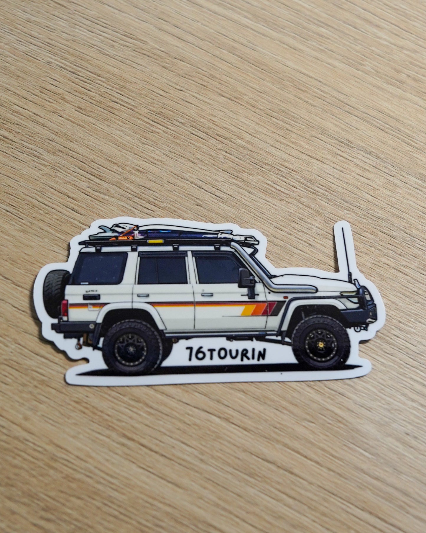 76TOURIN rig sticker